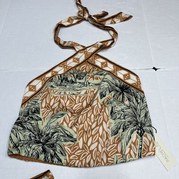 Rachel Zoe Tropical Print Jumpsuit - Green and Brown - Picture 3 of 14